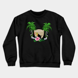 Tropical design with toucan Crewneck Sweatshirt